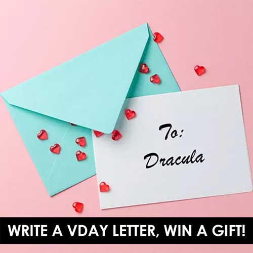 Win a Valentine's gift with a letter to your favourite character!