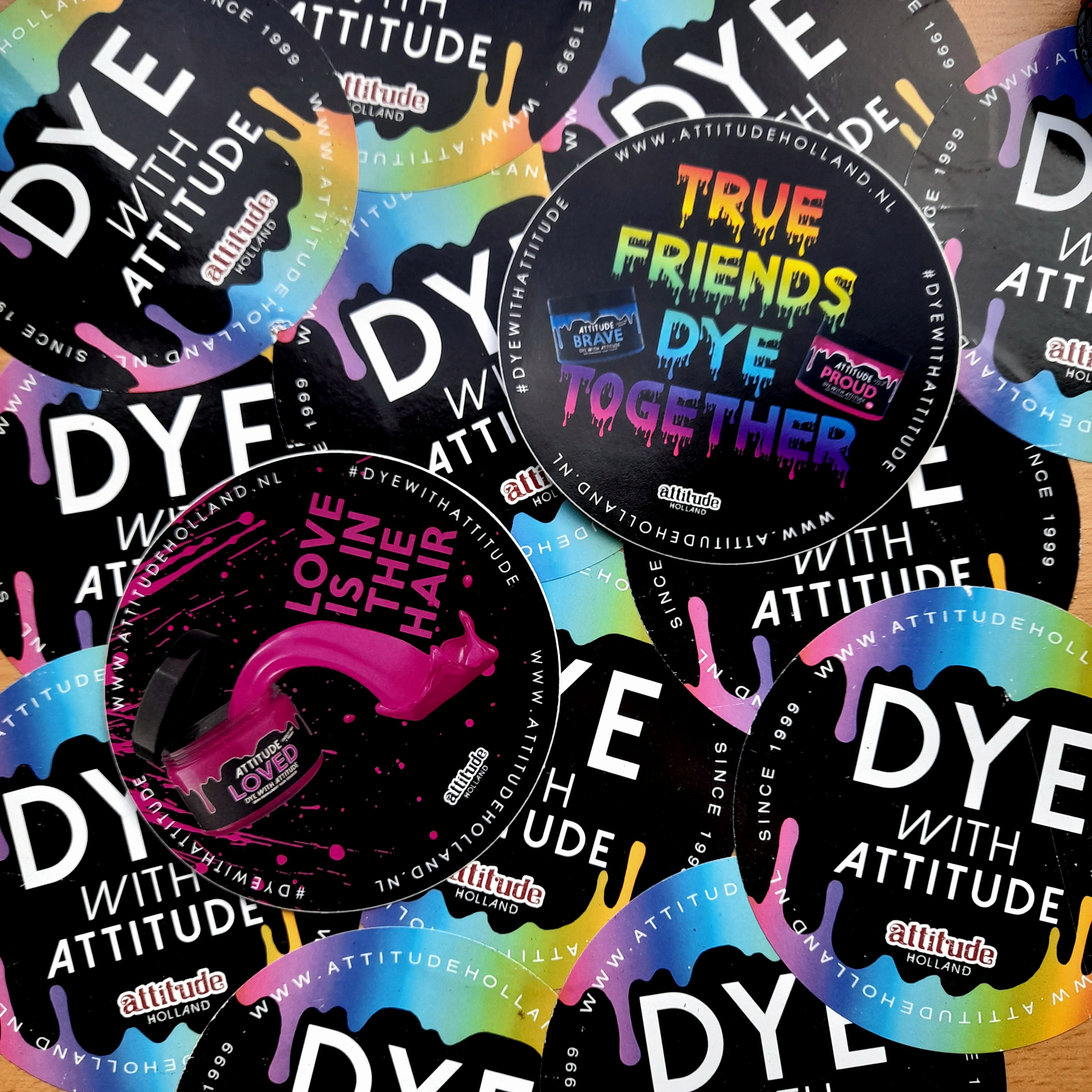 Design Dye with Attitude Stickers!