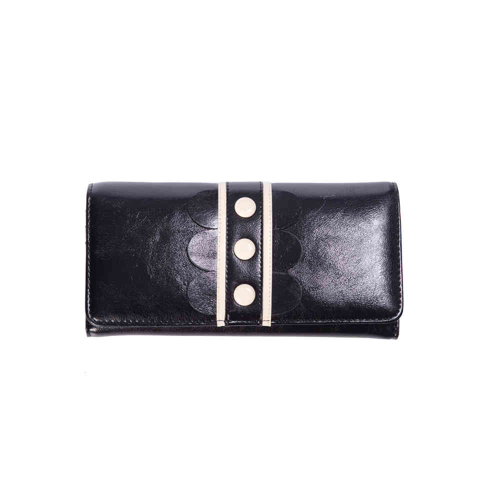 Dancing Days Vintage Polka Dot Portefeuille Porte-monnaie Portefeuille Carla Crème