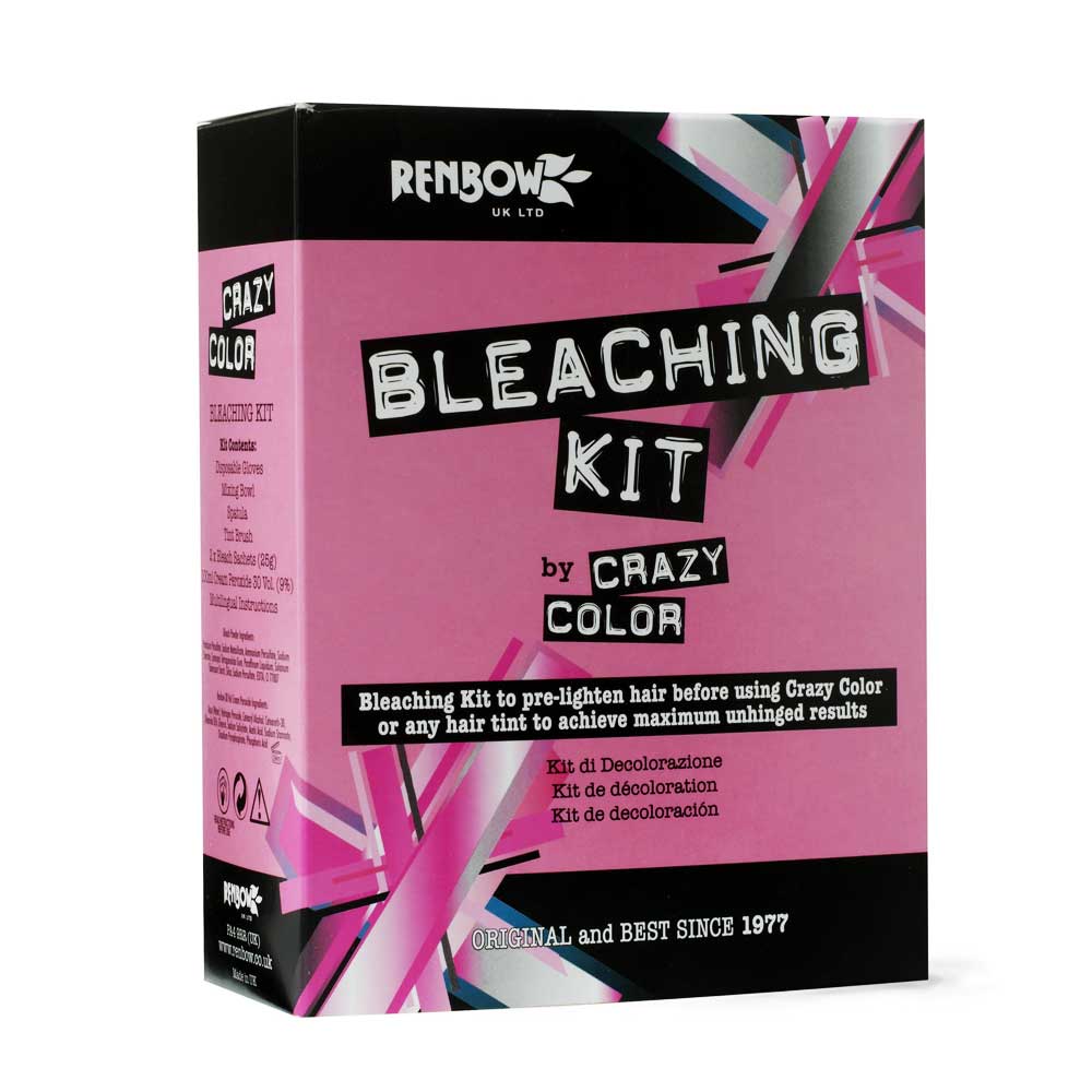 Crazy Color Sur Cheveux Sec Ou Humide Crazy Color Crazy Color Blanchiment des cheveux KIT Blanc | Attitude Fr
