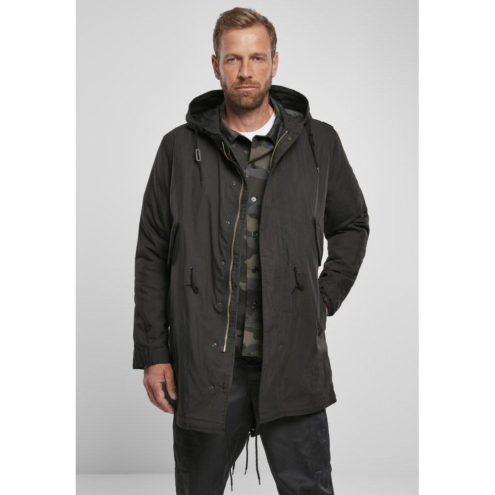 Militaire Drapeau Noir Pull Brandit Parka Drapeau Noir Brandit
